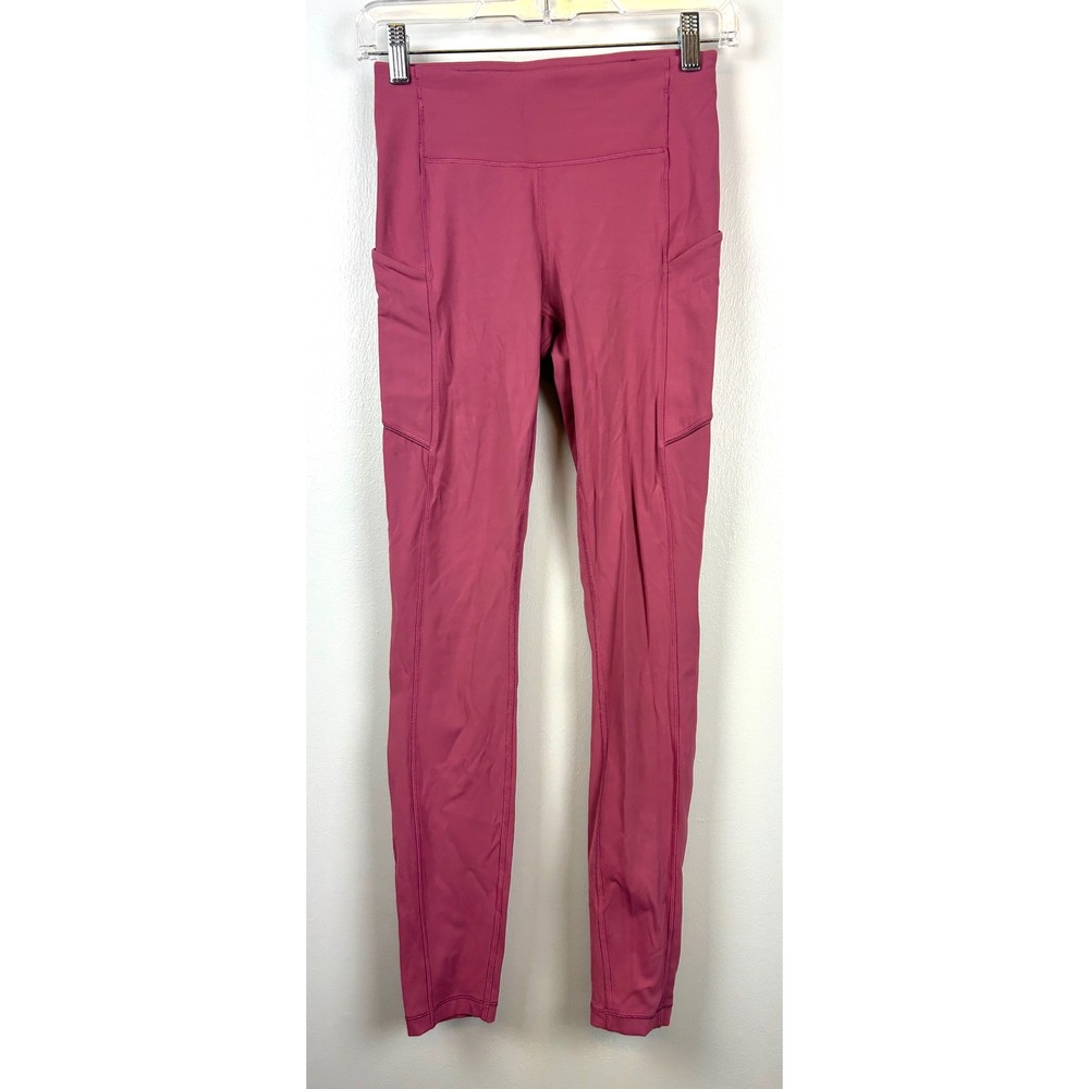Lululemon Speed‎ Up Tight Full On Luxtreme 28" 4 High Rise Pocket Leggings Pink